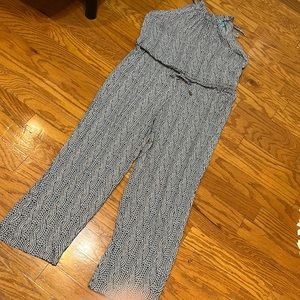 Escapade blue halter jumpsuit